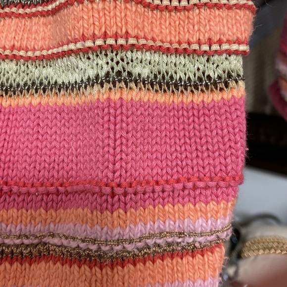 Talbots pink striped sweater - Picture 5 of 7